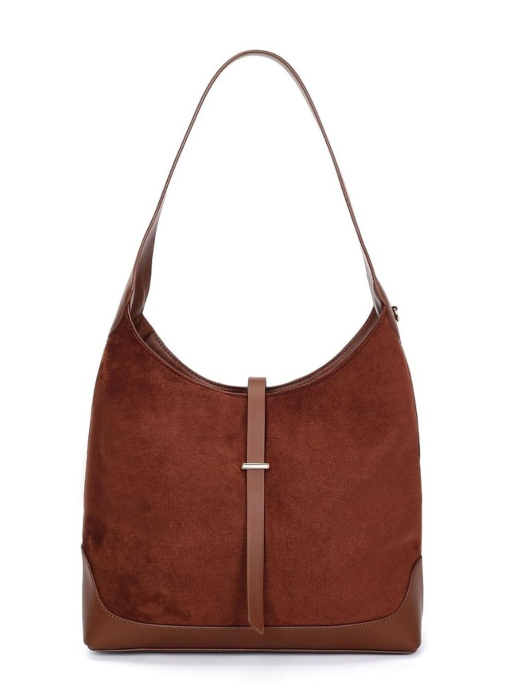 Trendy Retro Slouchy Suede Hobo Shoulder Bag Tote for Women